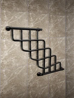 Kaskad E- электрический полотенцесушитель из нержавеющей стали оригинальной формы