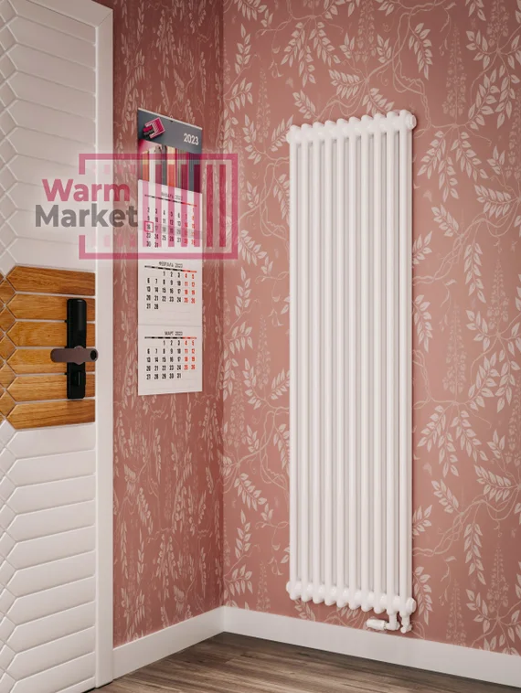 Трубчатый радиатор Solira 2110 N69 нижнее подключение, кремовый (RAL 9001)