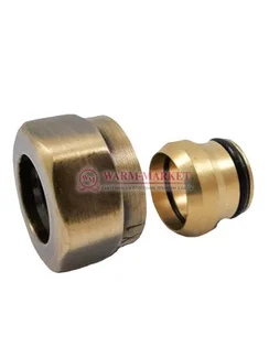 Резьбовое соединение для медных труб GW 22x1.5 x 15MM Золото