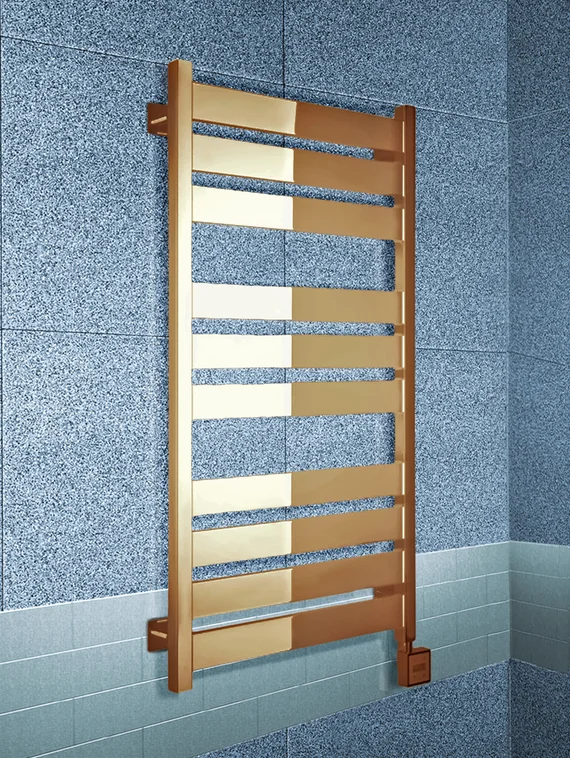 Centurion E - электрический полотенцесушитель с квадратными и прямоугольными перекладинами, 600х400 мм