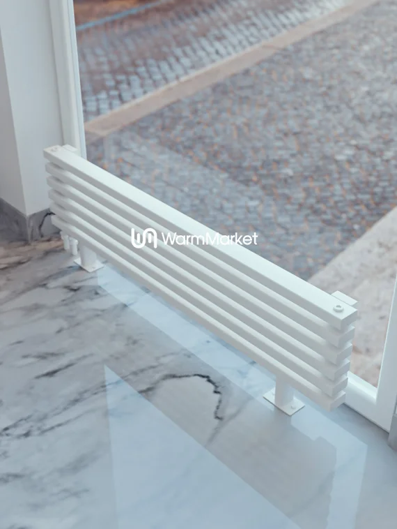 Bareng Select ZN 500 - напольный трубчатый радиатор шириной 500 мм, нижнее левое подключение