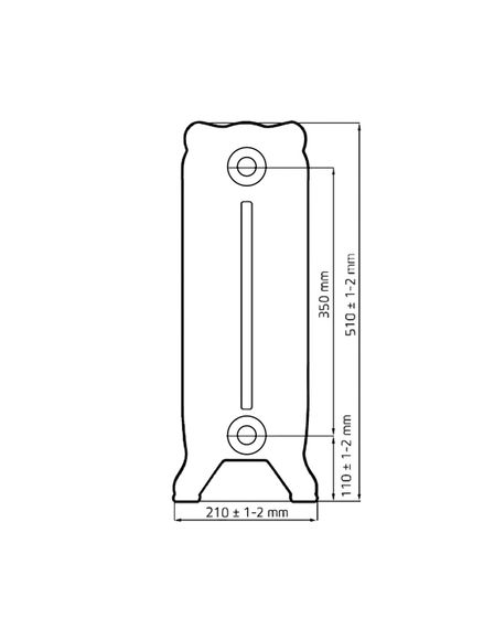Windsor 350 - чугунный дизайн радиатор
