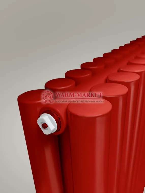 Garmonia A 40 V 2 - вертикальный трубчатый радиатор высотой 1784 мм красного цвета