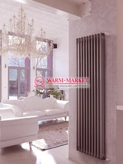 Вертикальный трубчатый радиатор Dia Norm 3180 трехтрубный, боковое подключение