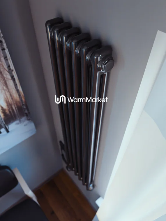 Bareng Softy Electric 2120 - электрический вертикальный двухтрубный трубчатый радиатор высотой 1200 мм