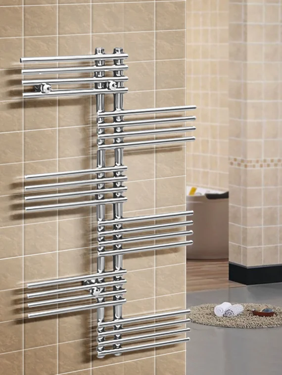 Brigantina R -электрический дизайн полотенцесушитель с перекладинами внахлест