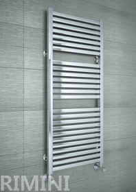 Rimini  - водяной дизайн полотенцесушитель с прямоугольными горизонталями.