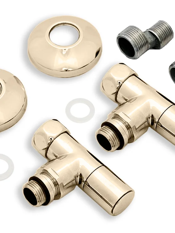 Вентиль круглый регулировочный прямой цвета бронза