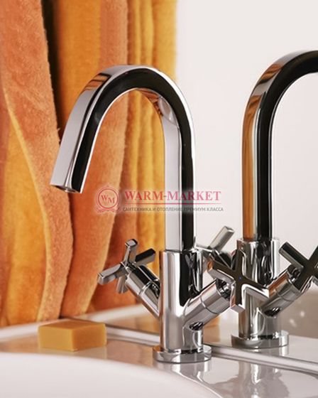 Смеситель для умывальника черный Weser 7803-Bl