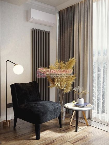 Вертикальный трубчатый радиатор Solira 2180 N12 боковое подключение, цвета RAL