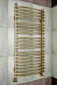 Mario Bronze - бронзовый  полотенцесушитель выгнутый вперед