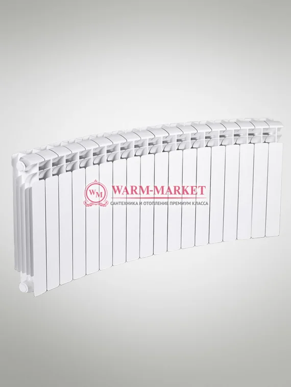 Rifar Base Flex 500 - биметаллический радиусный радиатор с боковым подключением