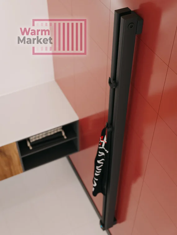 Axxinot Cardea 60х30 VE - вертикальный электрический радиатор высотой 1250 мм, 9 секций