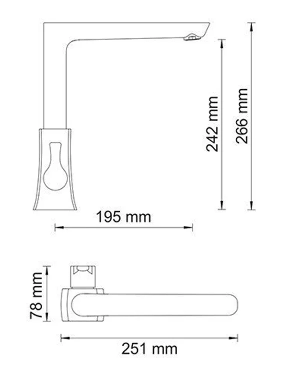 Смеситель для кухни черный Berkel 4807-Bl