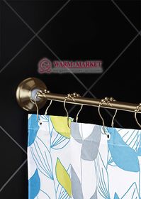 Прямой карниз для ванны серия Comfort цвет бронза.