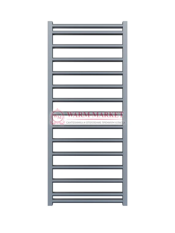 Mandarino Tubo 500х1200 - цветной полотенцесушитель из анодированного алюминия, модель 15/21