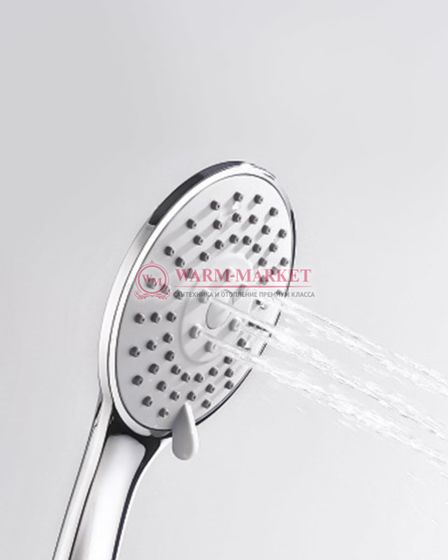 Встраиваемый комплект для душа с верхней душевой насадкой и лейкой черный А16031-Bl Thermo