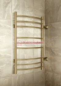 Warmer B Classic 800х500х500 - 10 перекладин полотенцесушитель с боковым подключением, античная бронза