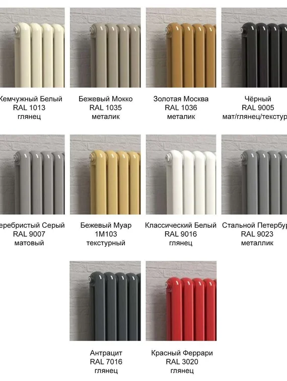 Вертикальный трубчатый радиатор Solira 2180 Elis, N69 нижнее подключение, черный