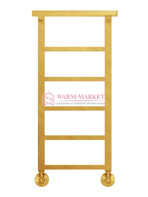 Контур П6-1 - электрический полотенцесушитель с полкой, цвет золото
