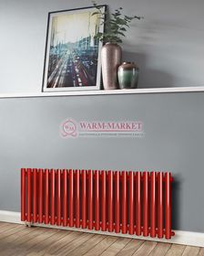 Трубчатый радиатор KZTO Garmonia А25 V1 высотой 334 мм напольного исполнения