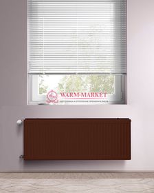 Dia Norm Compact С 11, высотой 500 мм - панельный радиатор с боковым подключением коричневого цвета