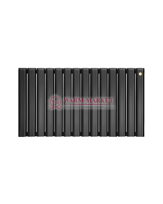 Горизонтальный дизайн радиатор Anit Pioneer 500 анодированный алюминий цвет черный | Фото 6
