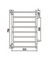 Евромикс П8 - водяной полотенцесушитель, боковое подключение, белый