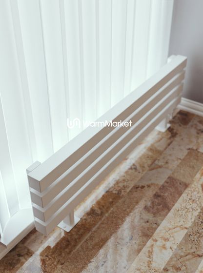 Bareng Livian ZN 1250 - напольный трубчатый радиатор шириной 1250 мм, нижнее правое подключение