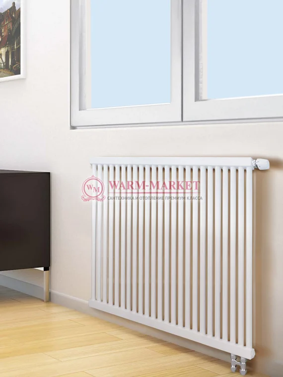 Трубчатый радиатор KZTO RS‌-1 высотой 540 мм коричневого цвета