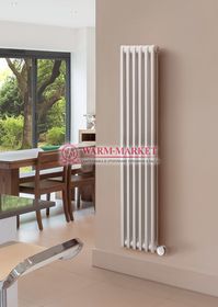 Delta Electric 1500, 10 секций,  2 трубный - электрический вертикальный трубчатый радиатор