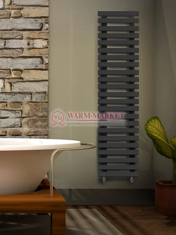 Steel VL 50х30 1500 - вертикальный трубчатый дизайн-радиатор шириной 630 мм, 25 секций