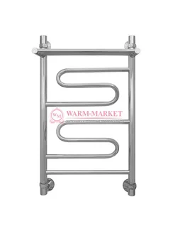 Virazh-2 - водяной дизайн-полотенцесушитель с полкой из нержавеющей стали