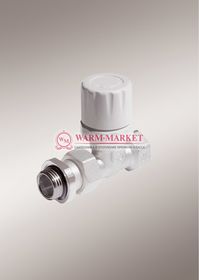 Purmo вентиль термостатический прямой ½ МТВ 130 белого цвета