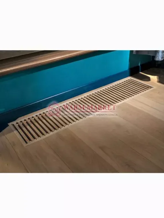 Внутрипольный конвектор KZTO Бриз B с вентилятором  260х80 220V