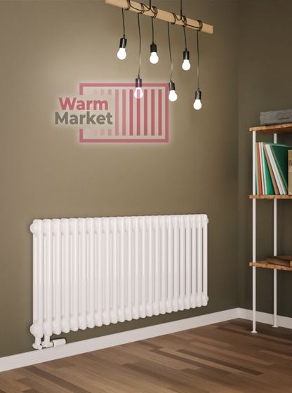 Трубчатый радиатор Solira 2070 N69 нижнее подключение, белый (RAL 9016)