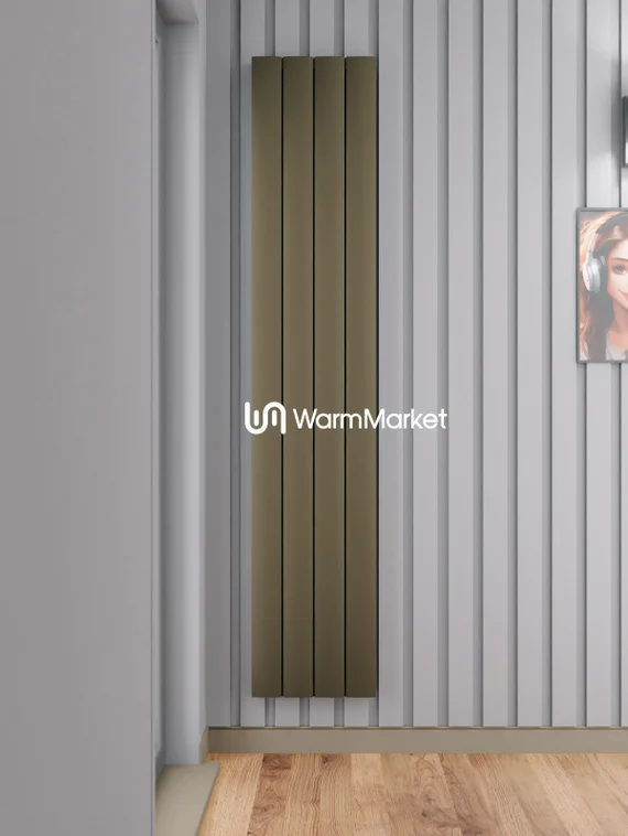 Вертикальный электрический алюминиевый радиатор Axxinot Barkas VE 1800 высотой 1830 мм
