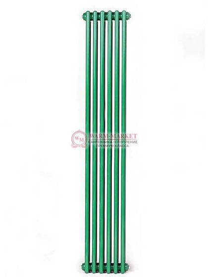 Вертикальный трубчатый радиатор Solira 2180 N69 твв нижнее подключение с термостатикой, цвета RAL