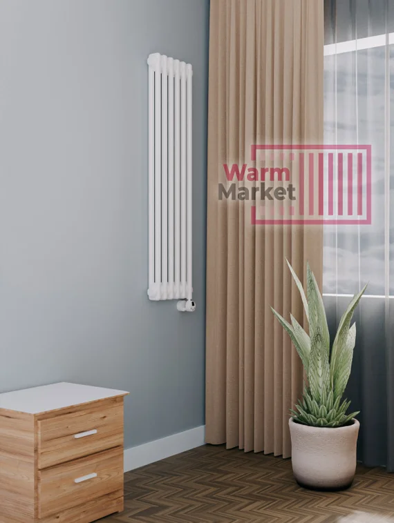 Axxinot Sentir Electric 2120 - электрический вертикальный двухтрубный трубчатый радиатор высотой 1200 мм