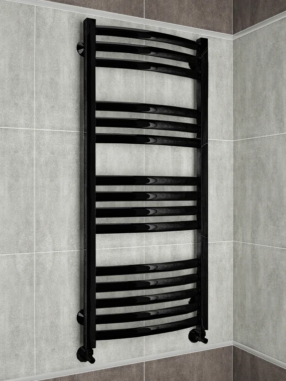 Palermo Black - черный дизайн полотенцесушитель