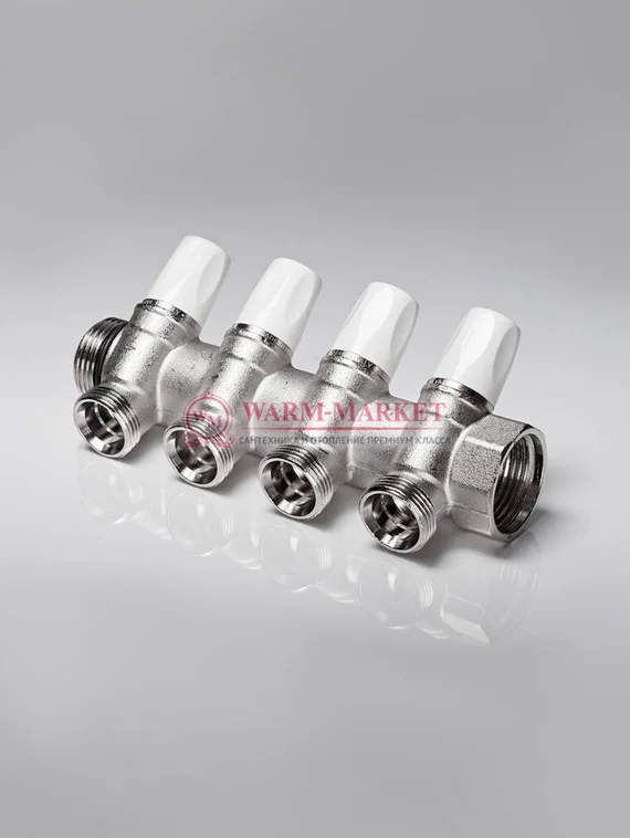 Распределительный коллектор REHAU G1 4 отвода G 3/4