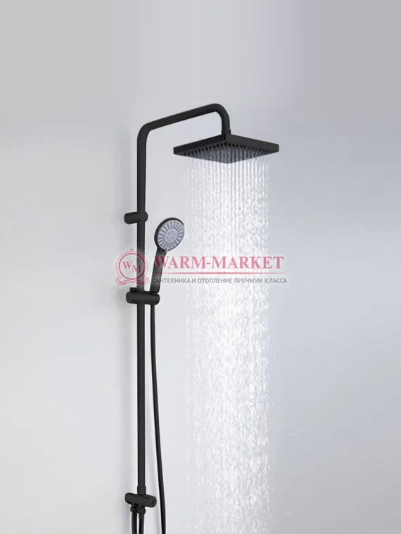 Душевой комплект черный A017-Bl