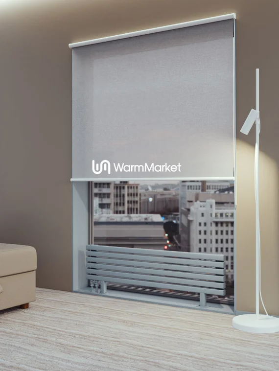 Bareng Tipe ZN 1500 - напольный трубчатый радиатор шириной 1500 мм, нижнее левое подключение