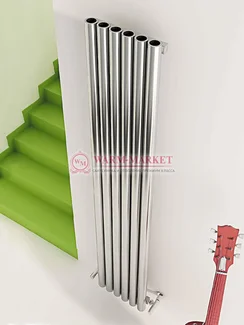 Дизайнерский полотенцесушитель из матовой полированной нержавеющей стали Mistral Carisa