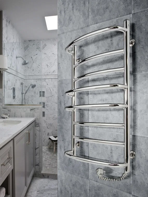 Евромикс - электрический полотенцесушитель с чередующимися перекладинами