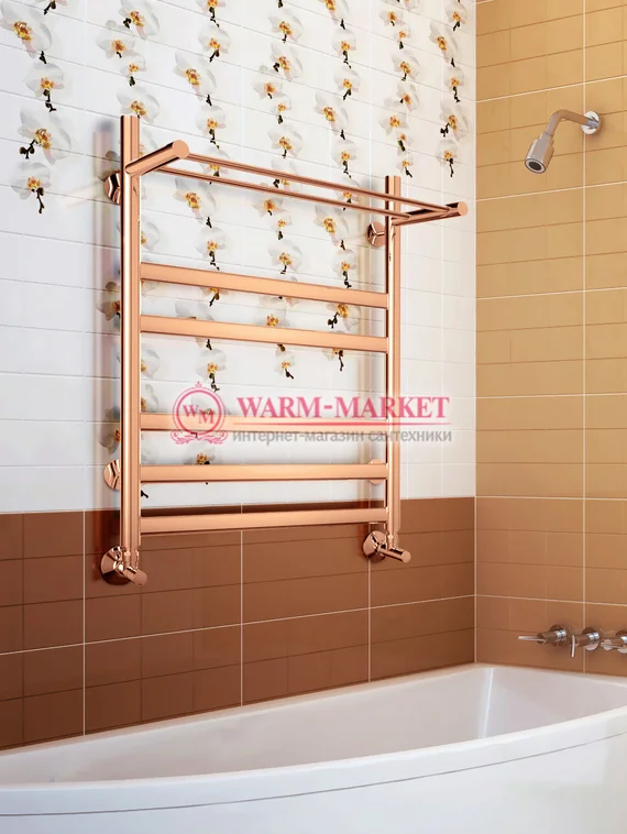 Hendriks-электрический полотенцесушитель с полкой цвет бронза