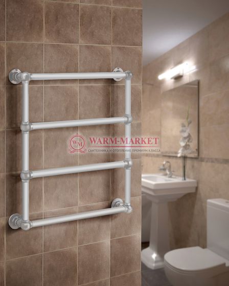 Полотенцесушитель Warmer Bomond в ретро стиле 700х500 мм, 4 перекладины