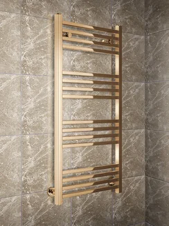 Modus Bronze - бронзовый водяной полотенцесушитель с квадратным профилем