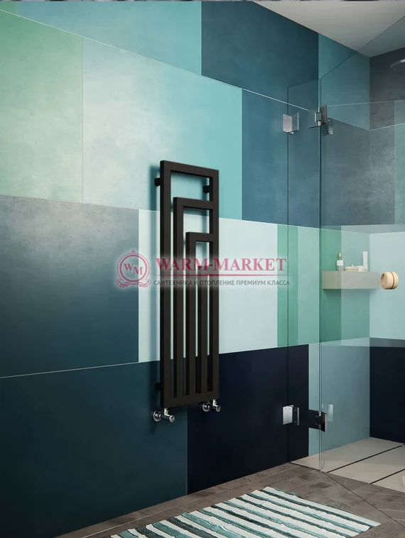 Angus - вертикальный водяной дизайн полотенцесушитель-перегородка из нержавеющей стали