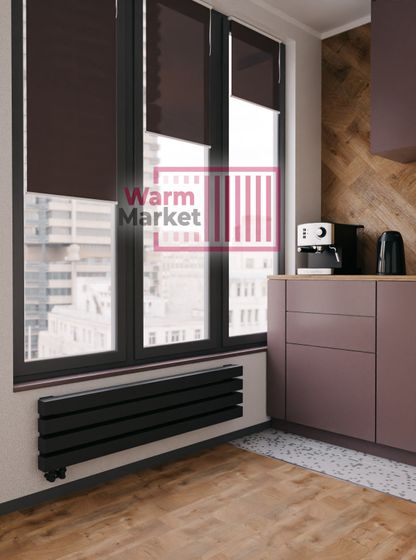 Axxinot Verde 60х60 Z - горизонтальный радиатор шириной 3000 мм, 6 секций